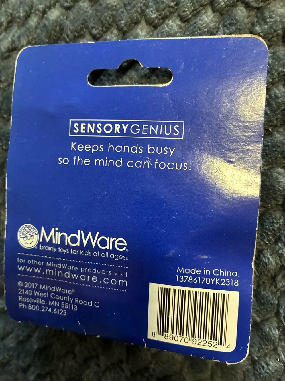 Sensory Genius Atomic Twist Fidget Toy - Silver with Teal